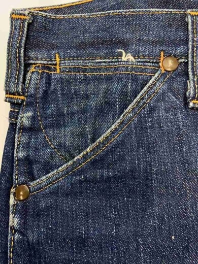 商品画像：40s/プロトタイプ/ボトム/--/--/IDG/平置き34cm/Sanforized 5