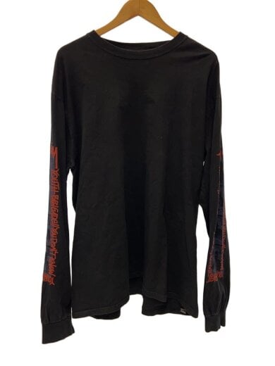 商品画像：長袖Tシャツ/XL/コットン/BLK 1