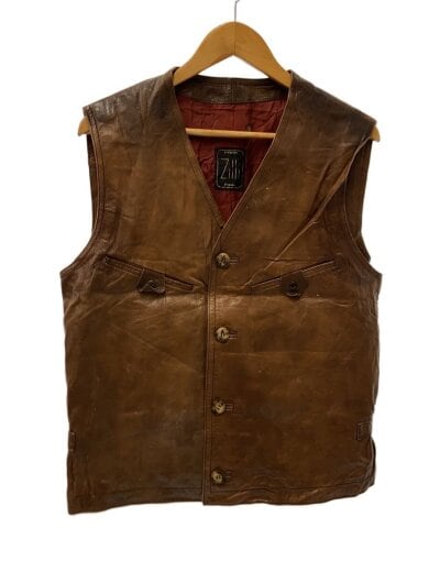 画像：その他ブランドベスト/--/レザー/BRW1