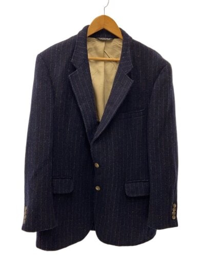 商品画像：テーラードジャケット/46/ツイード/NVY/ストライプ/80-90s 1
