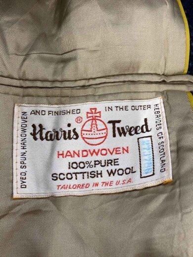 商品画像：テーラードジャケット/46/ツイード/NVY/ストライプ/80-90s 3