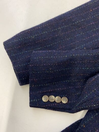 商品画像：テーラードジャケット/46/ツイード/NVY/ストライプ/80-90s 6