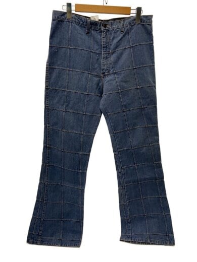 商品画像：ストレートパンツ/36/コットン/BLU 1