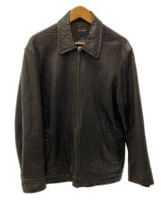 レザージャケット・ブルゾン/M/レザー/BLK