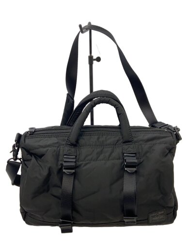 商品画像：αgel/ショルダーバッグ/ナイロン/BLK/無地 1