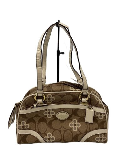 画像：COACHボストンバッグ/PVC/BEG/総柄/f208031