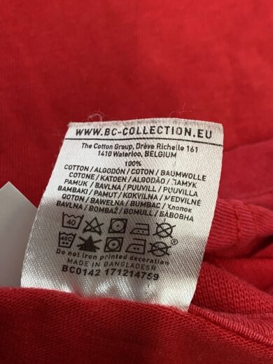 商品画像：Tシャツ/M/コットン/RED 4