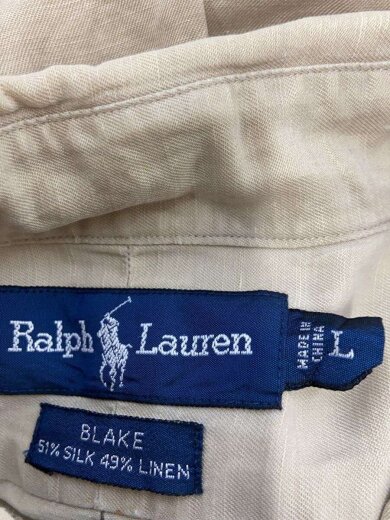 商品画像：長袖シャツ/L/シルク/BEG/BLAKE/シルクリネン 3