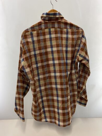 商品画像：70s/長袖シャツ/L/コットン/BRW/チェック 2