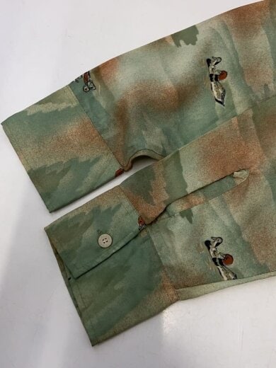 商品画像：70s/長袖シャツ/L/ポリエステル/GRN 5