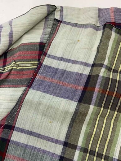 商品画像：career club/半袖シャツ/L/コットン/GRN/チェック/60s 6