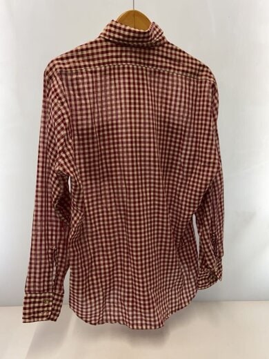 商品画像：長袖シャツ/L/--/RED/ギンガムCK/70s 2