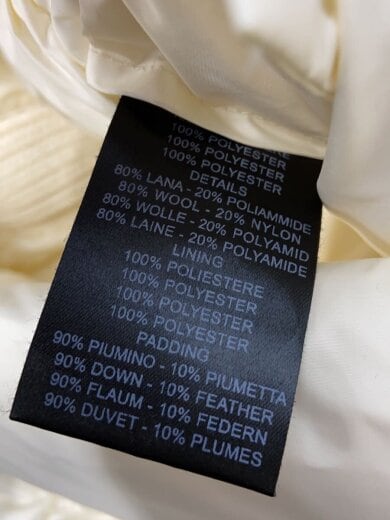 商品画像：ダウンジャケット/M/ポリエステル/CRM/ 5