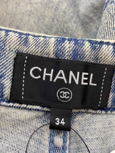 商品画像：23ss/フリルパンツ/ココマークボタン/ボトム/34/デニム/IDG 4