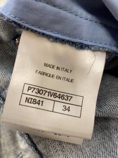 商品画像：23ss/フリルパンツ/ココマークボタン/ボトム/34/デニム/IDG 5