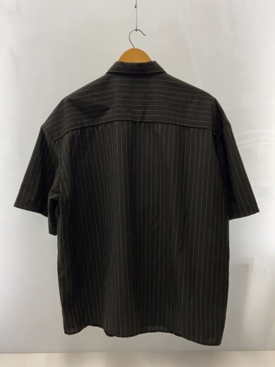 商品画像：半袖シャツ/M/ポリエステル/BLK/ストライプ 2