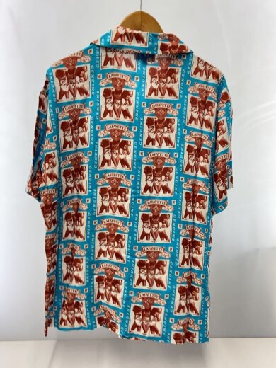 商品画像：半袖シャツ/L/レーヨン/BLU/総柄/LS250206 2