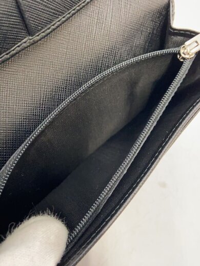 商品画像：長財布/レザー/BLK/無地/レディース/K1-22B559// 5