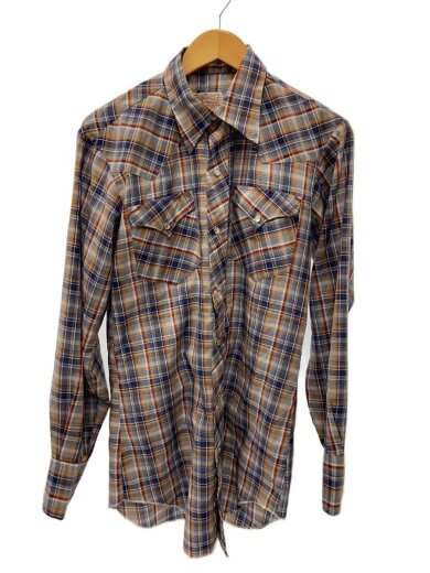 商品画像：70s/PERMANENT PRESS/長袖シャツ/15.5/--/BLU/チェック// 1