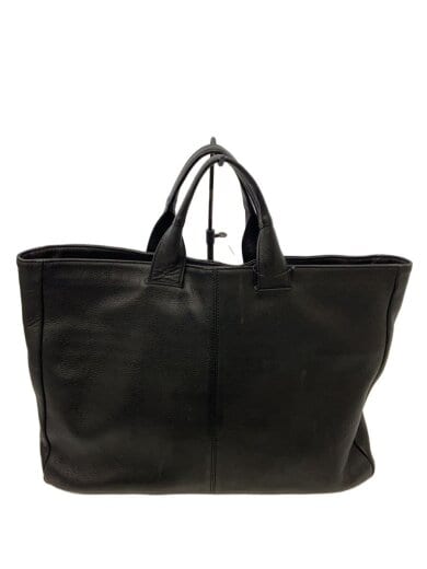 商品画像：WITH BRIEF TOTE S/トートバッグ/レザー/BLK// 1