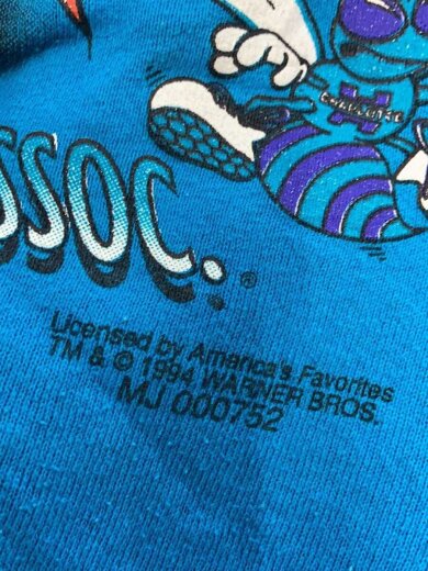 商品画像：スウェット/XL/コットン/BLU/シャーロットホーネッツ/90S// 6