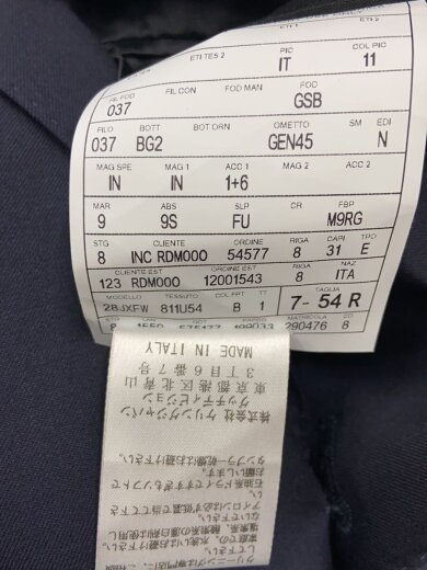 商品画像：イタリア製/スーツ/セットアップ/--/--/NVY/無地/28JXFW/811U54// 4