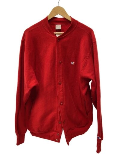 商品画像：90S/REVERSE WEAVE/刺繍タグ/カーディガン(厚手)/L/コットン/RED// 1