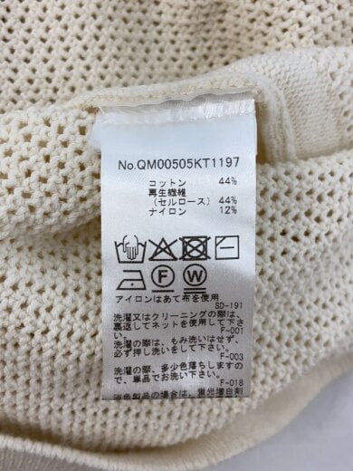 商品画像：半袖シャツ/S/コットン/CRM/無地/QM00505KT1197 4