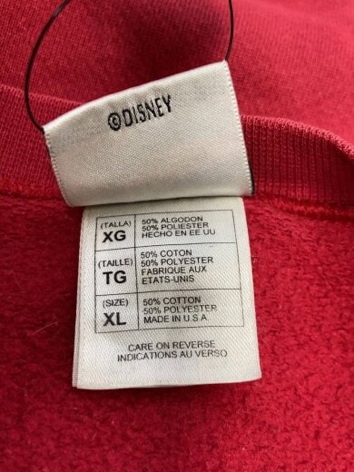 商品画像：USA製/プーさん/スウェット/XL/コットン/RED 4