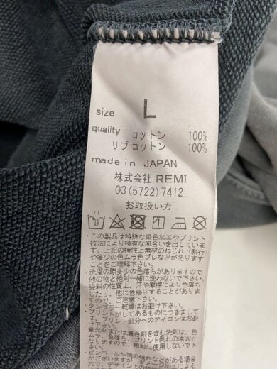 商品画像：スウェット/L/コットン/GRY/フェード 4