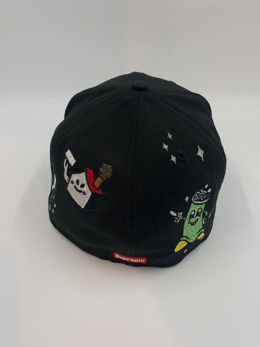 Supreme × NEW ERA / キャップ/7 3/8/ポリエステル/ブラック/メンズ