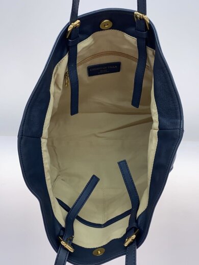 商品画像：トートバッグ/レザー/NVY 6