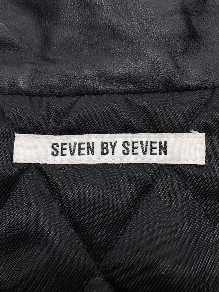 SEVEN BY SEVEN / レザージャケット・ブルゾン/L/レザー/BLK/無地/800-4225004