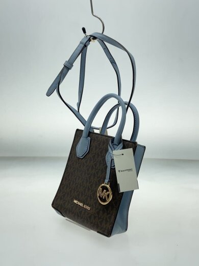 商品画像：ショルダーバッグ/レザー/BLU/総柄/ba-2110 2