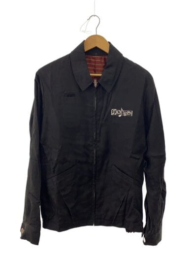 商品画像：RyギャバライナーSTスイングトップジャケット/3/コットン/BLK/無地/UP1E4201 1