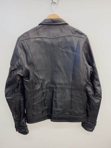 画像：NICOLE CLUB FOR MENレザージャケット・ブルゾン/48/レザー/BLK/無地/2464-37012