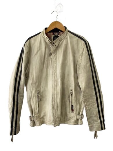 商品画像：レザージャケット・ブルゾン/L/牛革/GRY/無地/3181016 1