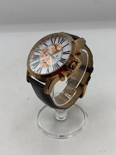 商品画像：クォーツ腕時計/アナログ/レザー/WHT/BRW/SM-23101-2// 2