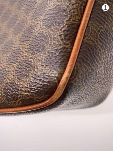 商品画像：ショルダーバッグ/レザー/BRW/総柄 7