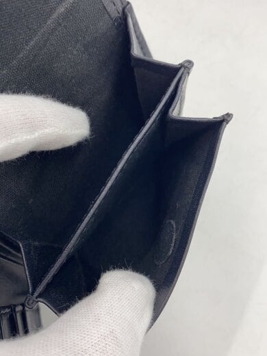 商品画像：2つ折り財布/レザー/BLK/無地/メンズ// 5