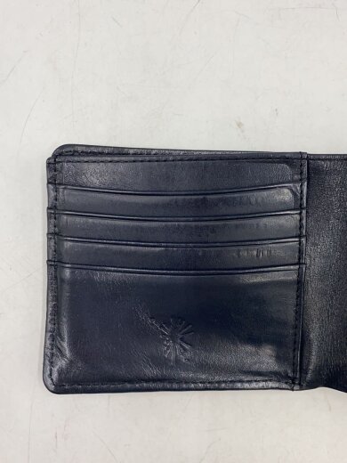 商品画像：2つ折り財布/レザー/BLK/無地/メンズ// 7