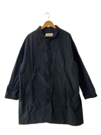 商品画像：ショップコート/FREE/コットン/BLK/無地 1