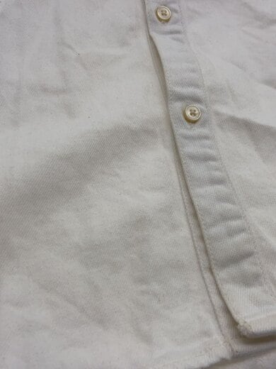 商品画像：長袖シャツ/M/コットン/WHT/無地/A03534 8
