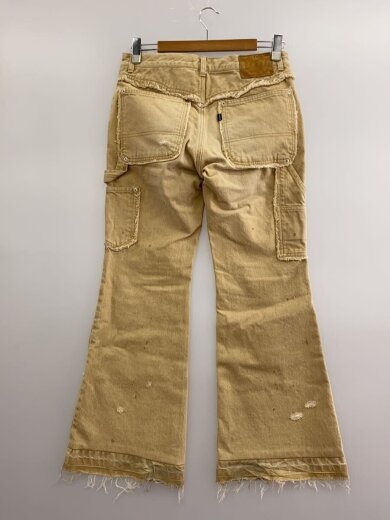 商品画像：FADED DOUBLE KNEE PAINTER FLARE PT/2/コットン/BEG/無地/F25W03004// 2