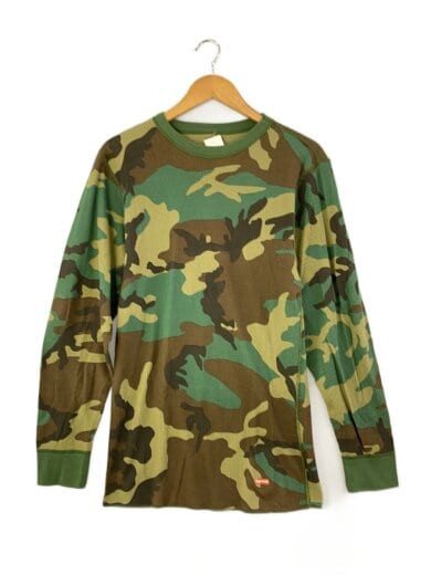 商品画像：Thermal Crew/長袖Tシャツ/L/コットン/GRN/カモフラ// 1