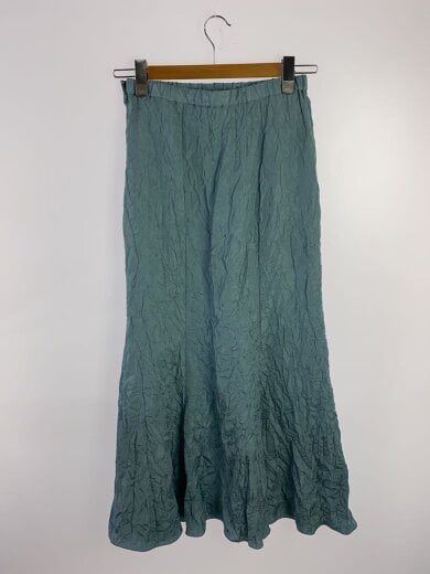 商品画像：ワッシャーギャザースカート/38/ポリエステル/BLU/25-060-200-3010-1-0// 2