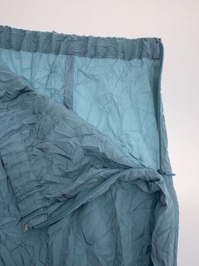 商品画像：ワッシャーギャザースカート/38/ポリエステル/BLU/25-060-200-3010-1-0// 3