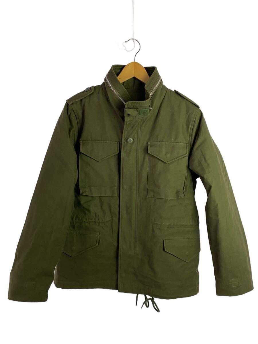 HOUSTON / SHORT M-65 JACKET/ライナー付き/M/コットン/KHK/51219