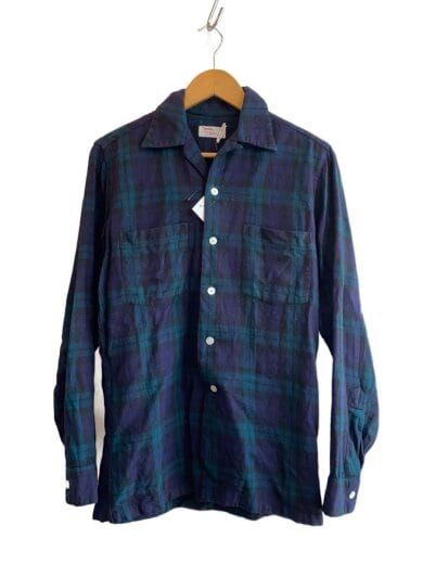 商品画像：Viyella/60～70s/長袖シャツ/--/ウール/NVY/チェック 1