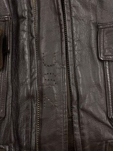 商品画像：G-1/レザー/BRW/右袖擦れはがれ有/裾擦れ有/ジップ少し固め 5